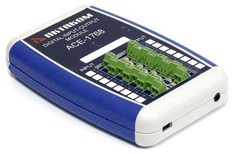 АСЕ-1768 USB/LAN модуль дискретного ввода-вывода 8-канальный