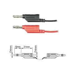 Измерительные провода ПрофКИП PTL908-9 Male-Male 4 мм