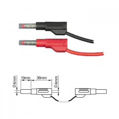 Измерительные провода ПрофКИП PTL908-1 4 мм Male-Male