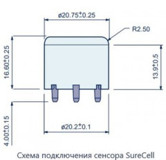 Сенсор электрохимический SureCell H2S (H) на сероводород (H2S, 0-100ppm)
