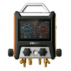 Elitech MS-4000 манометрический коллектор цифровой четырехвентильный для заправки фреона