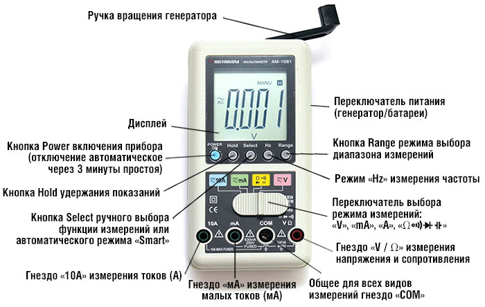 АМ-1081 Мультиметр АМ-1081 Мультиметр